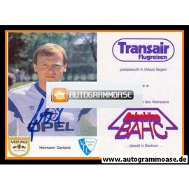 Autogramm Fussball | VfL Bochum | 1987 | Hermann GERLAND