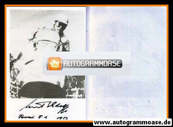Autogramm Formel 1 | Kurt ADOLFF | 1953 Foto (Ferrari Rennszene SW)