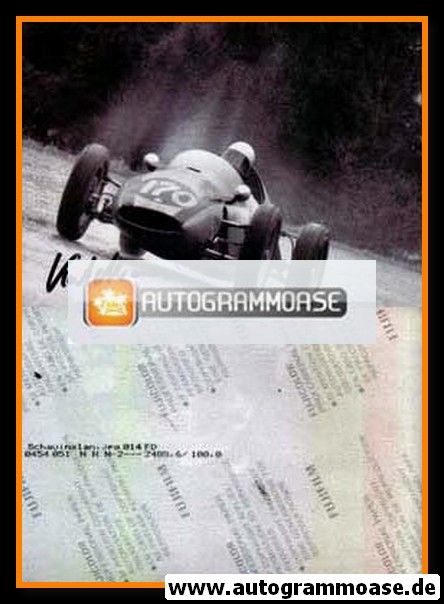 Autogramm Formel 1 | Kurt AHRENS | 1960 Foto (Rennszene Schauinsland SW)