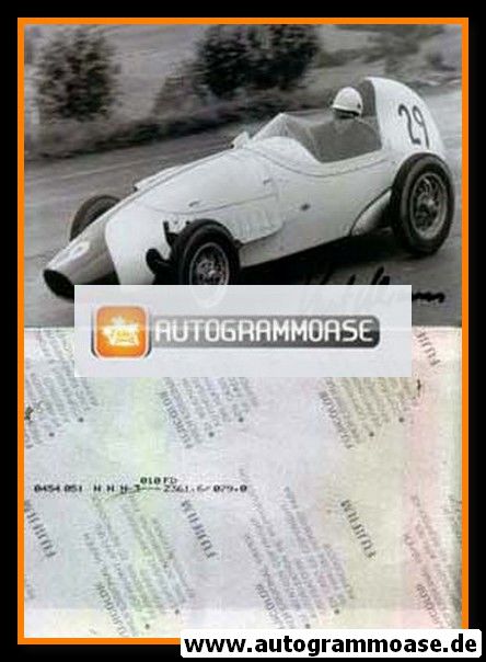 Autogramm Formel 1 | Kurt AHRENS | 1960 Foto (Nürburgring Stanguelini SW)
