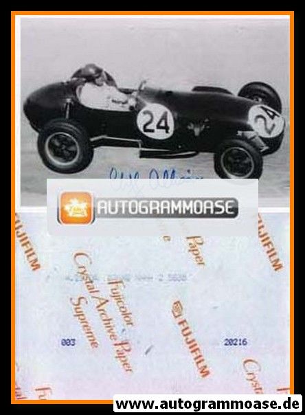 Autogramm Formel 1 | Cliff ALLISON | 1950er Foto (Rennszene Lotus SW)