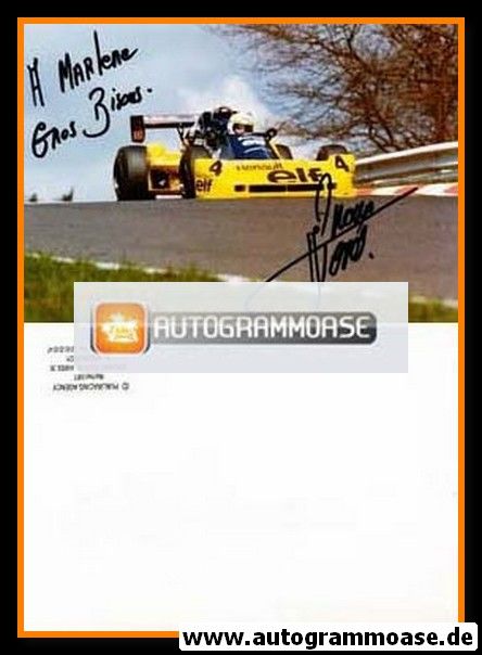 Autogramm Formel 1 | Rene ARNOUX | 1980er Foto (Rennszene Renault)
