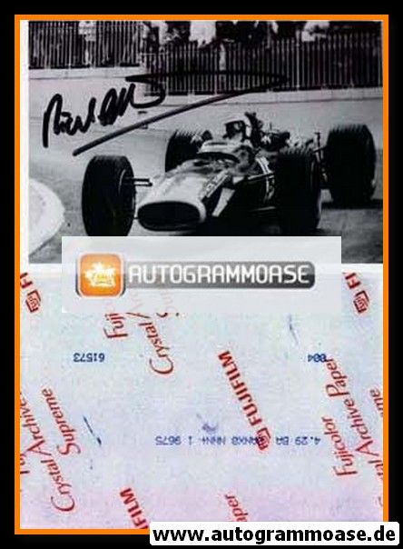Autogramm Formel 1 | Richard ATTWOOD | 1968 Foto (Rennszene GP Monaco BRM SW)