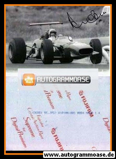 Autogramm Formel 1 | Derek BELL | 1969 Foto (Rennszene GP Lakeside SW)