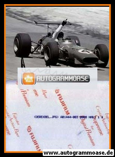 Autogramm Formel 1 | Derek BELL | 1969 Foto (Siegszene GP Lakeside SW)