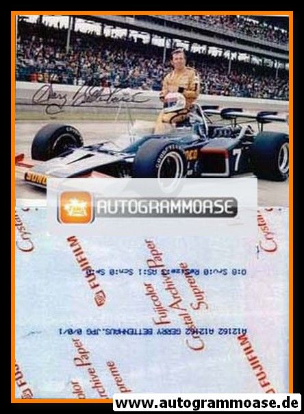 Autogramm NASCAR | Gary BETTENHAUSEN | 1970er Foto (Portrait Indy 500)