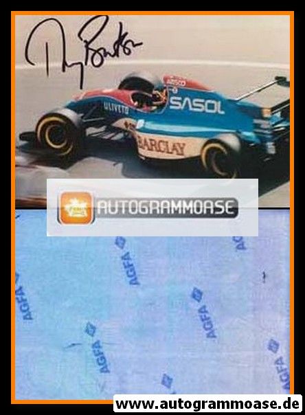 Autogramm Formel 1 | Thierry BOUTSEN | 1980er Foto (Rennszene)