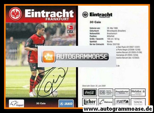 Autogramm Fussball | Eintracht Frankfurt | 2009 | CAIO