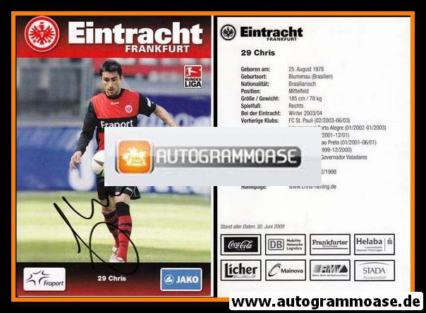 Autogramm Fussball | Eintracht Frankfurt | 2009 | CHRIS