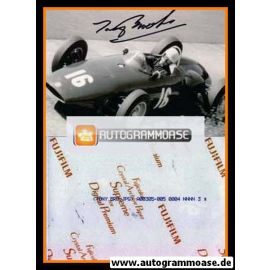 Autogramm Formel 1 | Tony BROOKS | 1961 Foto (Rennszene GP Nürburgring BRM Cooper SW) 2
