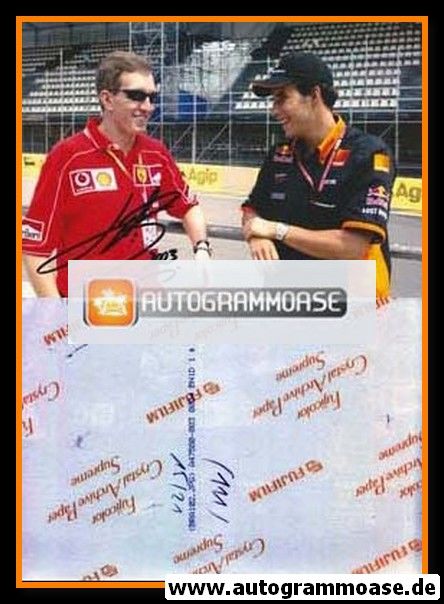 Autogramm Formel 1 | Luciano BURTI | 2003 Foto (GP Brasilien Ferrari)