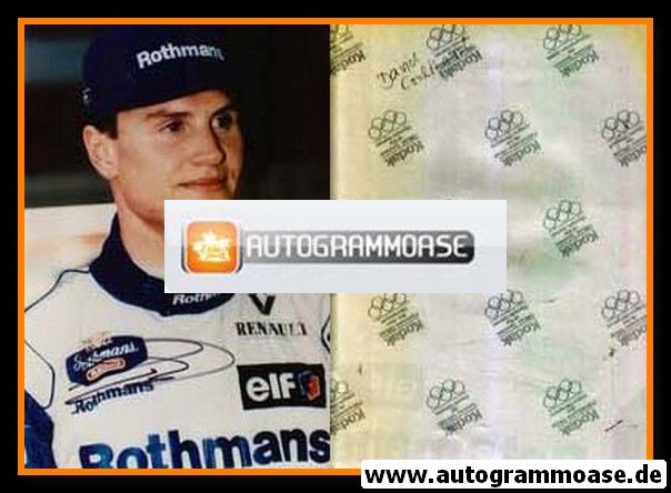 Autogramm Formel 1 | David COULTHARD | 1990er Foto (Rothmans Williams Renault)