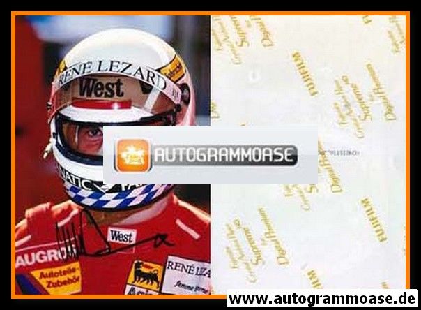 Autogramm Formel 1 | Christian DANNER | 1980er Foto (Team Zakspeed)