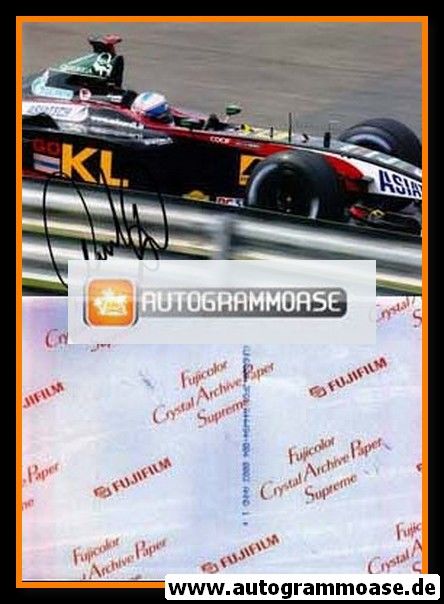 Autogramm Formel 1 | Anthony DAVIDSON | 2002 Foto (Rennszene GP Ungarn Minardi)
