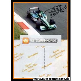 Autogramm Formel 1 | Pedro DE LA ROSA | 2001 Foto (Rennszene GP USA Jaguar)