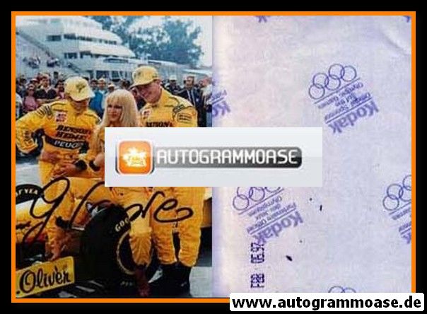 Autogramm Formel 1 | Giancarlo FISICHELLA | 1997 Foto (Portrait mit Ralf Schumacher)