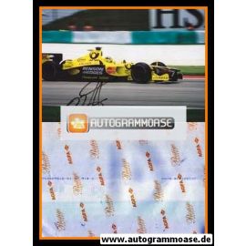 Autogramm Formel 1 | Heinz-Harald FRENTZEN | 2000er Foto (Rennszene Benson & Hedges Jordan)