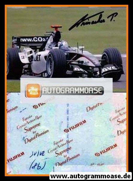 Autogramm Formel 1 | Patrick FRIESACHER | 2005 Foto (Rennszene GP Frankreich Minardi) 1
