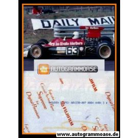 Autogramm Formel 1 | Howden GANLEY | 1973 Foto (Rennszene ROC Brands-Hatch)