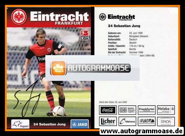 Autogramm Fussball | Eintracht Frankfurt | 2009 | Sebastian JUNG