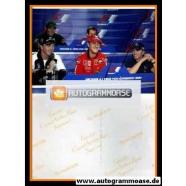 Autogramm Formel 1 | Nick HEIDFELD | 2003 Foto (Pressekonferenz GP Österreich mit den Schumacher-Brüdern)