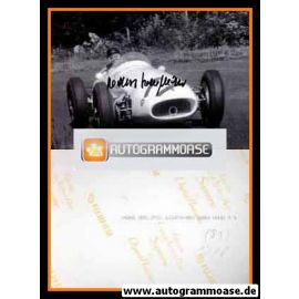 Autogramm Formel 1 | Hans HERRMANN | 1958 Foto (Rennszene GP Nürburgring Maserati SW) 1