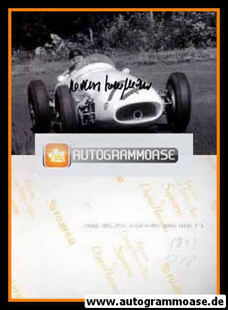 Autogramm Formel 1 | Hans HERRMANN | 1958 Foto (Rennszene GP Nürburgring Maserati SW) 1