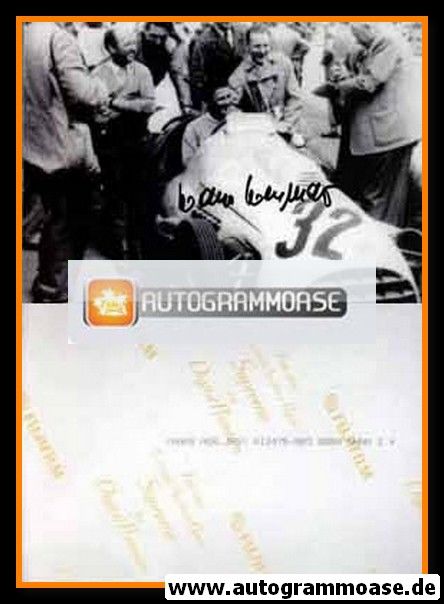 Autogramm Formel 1 | Hans HERRMANN | 1950er Foto (Portrait Start SW)