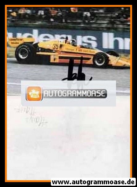 Autogramm Formel 1 | Hans HEYER | 1977 Foto (Rennszene Color) 1