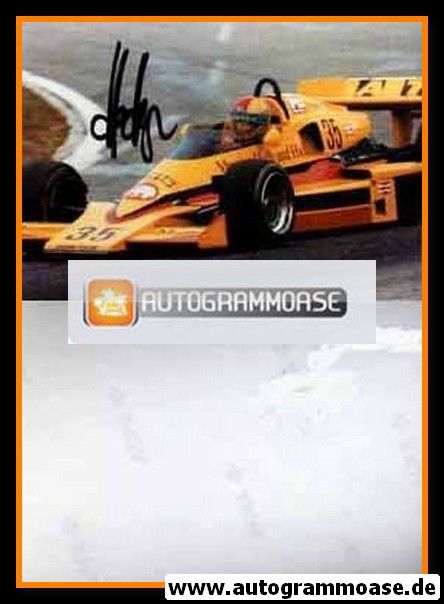 Autogramm Formel 1 | Hans HEYER | 1977 Foto (Rennszene Color) 2