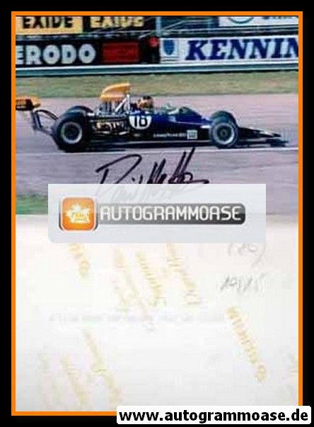 Autogramm Formel 1 | David HOBBS | 1970er Foto (Rennszene Brands-Hatch)
