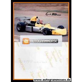 Autogramm Formel 1 | Gus HUTCHISON | 1970 Foto (Rennszene GP)