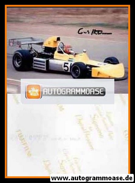 Autogramm Formel 1 | Gus HUTCHISON | 1970 Foto (Rennszene GP)