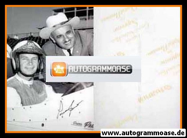 Autogramm NASCAR | Parnelli JONES | 1950er Foto (Cockpit SW)