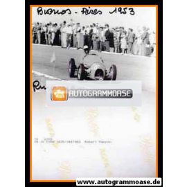 Autogramm Formel 1 | Robert MANZON | 1953 Foto (Rennszene Buenos Aires Gordini SW)