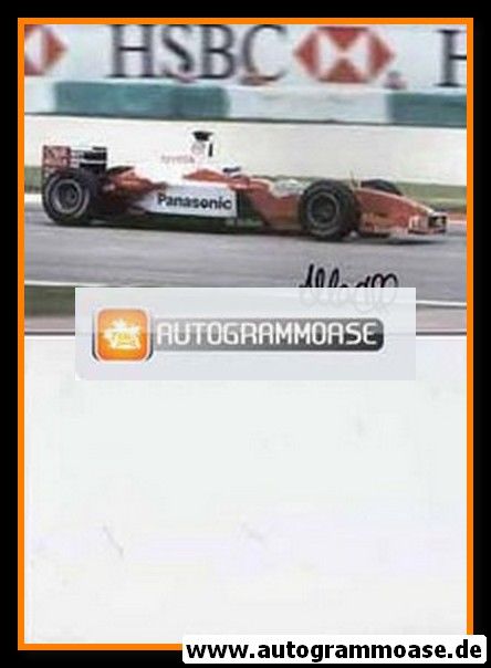 Autogramm Formel 1 | Allan McNISH | 2002 Foto (Rennszene Panasonic Toyota)
