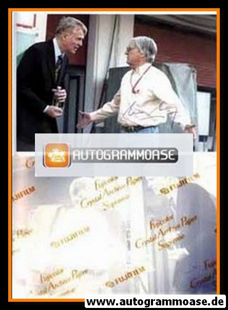 Autogramm Formel 1 | Max MOSLEY | 2003 Foto (GP Imola mit Ecclestone)