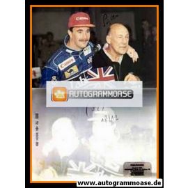 Autogramm Formel 1 | Stirling MOSS | 1992 Foto (Portrait mit Mansell)