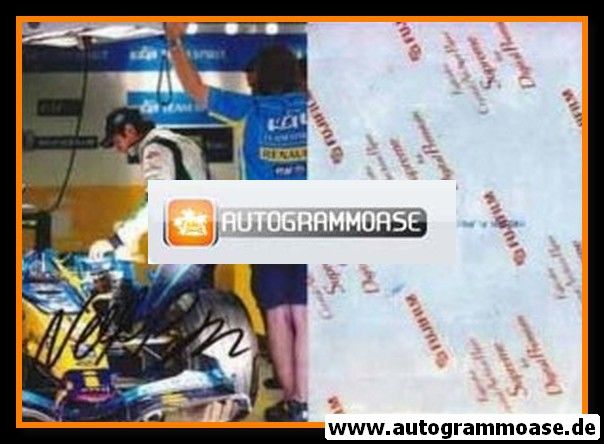 Autogramm Formel 1 | Nelson PIQUET jr. | Foto 2008 (Boxengasse Renault)