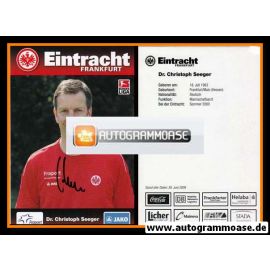 Autogramm Fussball | Eintracht Frankfurt | 2009 | Dr. Christoph SEEGER