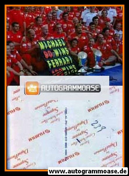 Autogramm Formel 1 | Michael SCHUMACHER | 2006 Foto (Teamfoto Karriereende GP Monza)