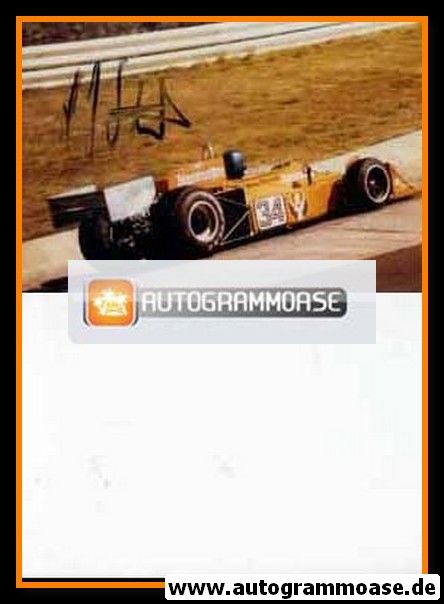 Autogramm Formel 1 | Hans-Joachim STUCK | 1977 Foto (Rennszene March-Ford)