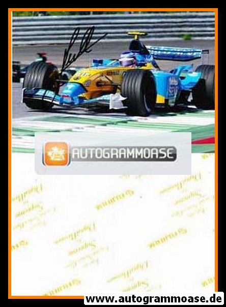 Autogramm Formel 1 | Jarno TRULLI | 2003 Foto (Rennszene GP Österreich Renault)