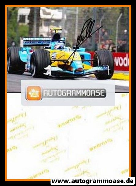 Autogramm Formel 1 | Jarno TRULLI | 2003 Foto (Rennszene GP San Marino Renault)
