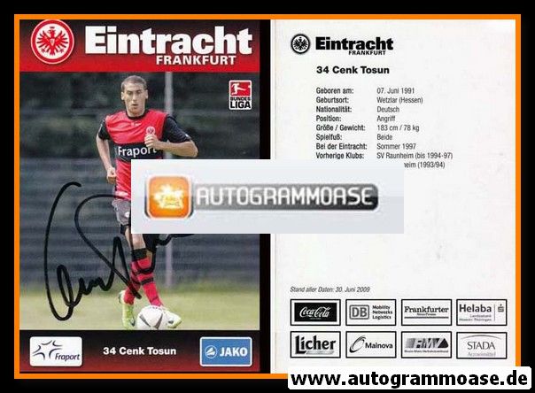Autogramm Fussball | Eintracht Frankfurt | 2009 | Cenk TOSUN