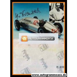 Autogramm Formel 1 | Manfred VON BRAUCHITSCH | 1938 Foto Retro (Collage Mercedes)