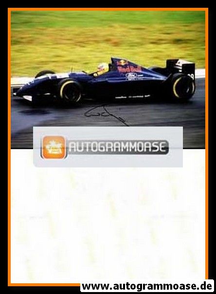 Autogramm Formel 1 | Karl WENDLINGER | 1995 Foto (Rennszene Red Bull Sauber)