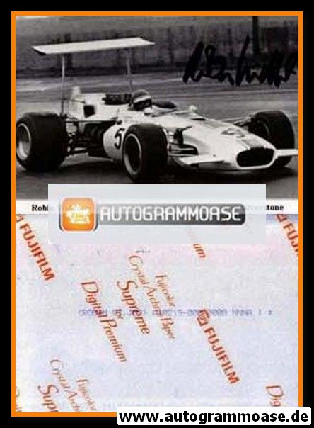 Autogramm Formel 1 | Robin WIDDOWS | 1969 Foto (Rennszene GP Silverstone SW)