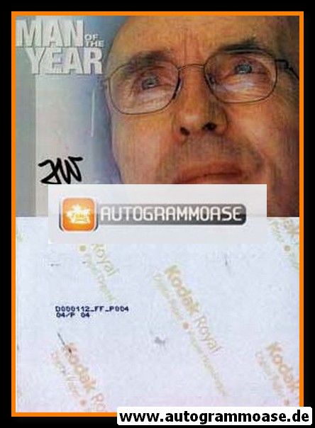 Autogramm Formel 1 | Frank WILLIAMS | 2000er Foto (Man Of The Year)