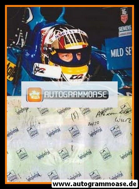 Autogramm Formel 1 | Alexander WURZ | 2000er Foto (Cockpit Benetton) 3